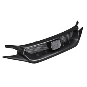 FRP JS Style Mesh Front Center Grille For 2016-2022 Honda Civic 10th FK7 FK8 FC1 - Foto 1 di 9