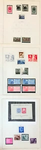 ROMANIA 1949-1951 87 STAMPS, 1 SOUVENIR SHEET MIXED MINT/USED VG+ ON ALBUM PAGES - Picture 1 of 3