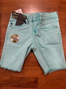 VIGOSS Girl's Bermuda Stretch TWILL Jeans Shorts (DML TURQ 8 )NWT - Picture 1 of 3