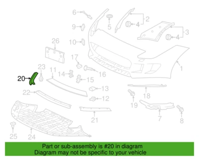 Alerón lateral derecho original Jaguar F-type 2014-2020 OEM T2R11276 Foto 1 de 2
