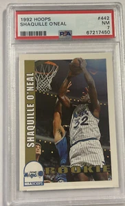 1992 NBA Hoops Shaquille O'Neal #442 PSA 7 NM - Picture 1 of 2