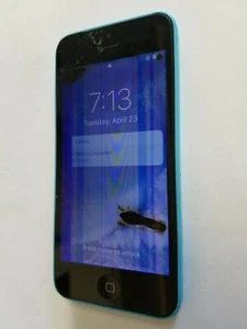 At&t H20 Cricket Apple iPhone 5c 16GB Blue Smartphone Cellphone A1532 Cell Phone - Picture 1 of 3