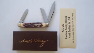 SCHRADE USA 886UH UNCLE HENRY KNIFE - Picture 1 of 18