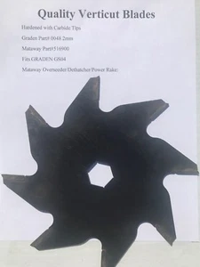 QUALITÄT GEHÄRTETE Hartmetallspitze Vertikut Klingen ersetzt #0048 #516900 - 2 mm - Bild 1 von 2