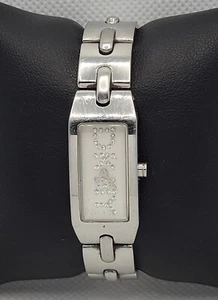 Ladies DKNY Stylish Rectangle Silver Tone White Dial Analog Watch NY4819 H3 - Picture 1 of 9