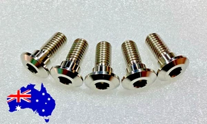 YAMAHA YZFR1 2018 REAR BRAKE DISC BOLTS KIT TITANIUM 5 PACK M8X20MM - Picture 1 of 3