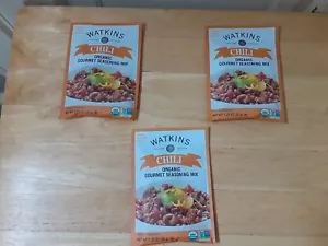 Watkins Chili Organic Gourmet Seasoning Mix (3 Packages) EXP. 10-17-26 - Picture 1 of 2