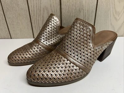 Salto Feminino Nicole Alma 2 Mules Couro Marrom 8,5M - Imagem 1 de 4