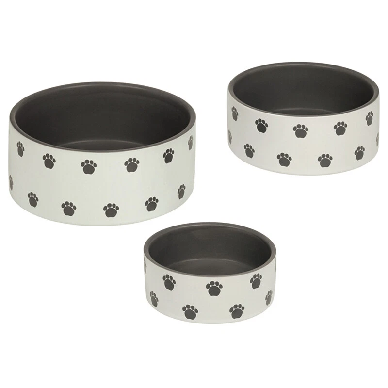 Nobby Hunde Keramiknapf Pata creme/grau - edler Napf für Hunde, feinmatt - Bild 1 von 1