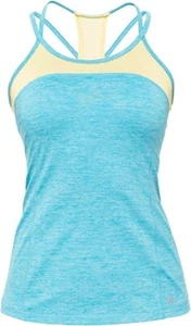 NEW Lija Womens Wave Criss Cross Tennis Tank Topaz Medium - Picture 1 of 1