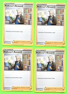 4x Professor's Research (Rowan) 147/172 x4 - NM Non Holo Deck Exclusive Pokemon - Picture 1 of 2