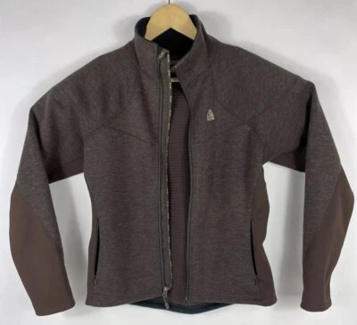 Chaqueta térmica para mujer Nike ACG pequeña cremallera completa marrón excelente estado Foto 1 de 4