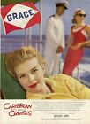"GRACE LINE" Annonce entoilée pour la presse américaine 1958 Grace KELLY 27x36cm