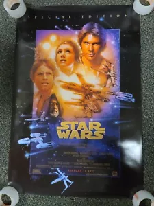STAR WARS IV A NEW HOPE POSTER (40x27) Special Edition Originalfilm gezeigt - Bild 1 von 6