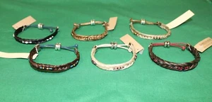 Pferd geflochten Perlen Pferd Haar Armband verstellbar - Cowboy Sammlerstücke - Bild 1 von 10