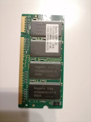 RAM SoDimm DDR2 256mb 266Mhz HYNIX PC2100S pour portable - Immagine 1 di 2