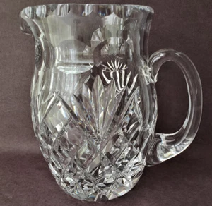 American Brilliant Period Cut Glass Water Pitcher, 6,5'' Tall, circa 1905 - Picture 1 of 9