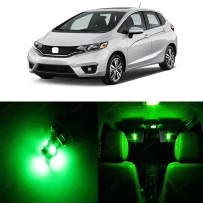Oferta de equipamiento interior de 8 luces LED verdes para Honda Fit 2015-2018 + HERRAMIENTA DE PALANCA Foto 1 de 4