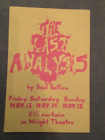 Middlebury College Theater Program:  "The Last Analysis" (Saul Bellow)