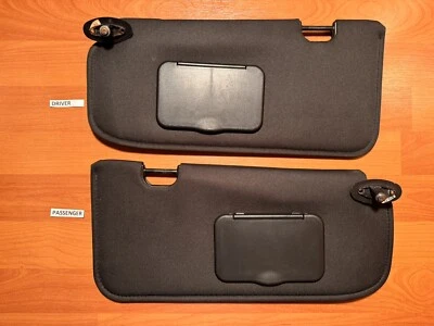 🇺🇸2001-2009 Mazda Tribute Ford Escape conductor/pasajero parasol tela negra Foto 1 de 4