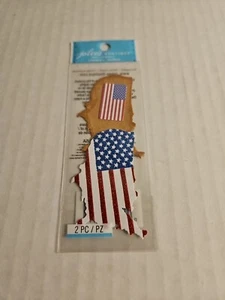 Pegatinas 3D vintage Jolee's by You mapas patrióticos de Estados Unidos - Imagen 1 de 2