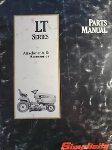 Simplicity LT Broadmoor Regent Lawn Tractor Implements Parts Catalog Manual 1990 - Picture 1 of 2