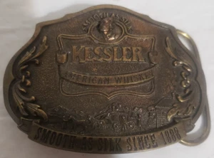 Hebilla de cinturón de whisky americano Kessler vintage 1993 edición limitada hecha en EE. UU. - Imagen 1 de 5