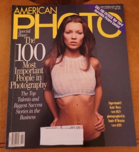 American Photo Magazine Kate Moss; Top People in Photography Jan / Feb 1994 NF - Imagen 1 de 3