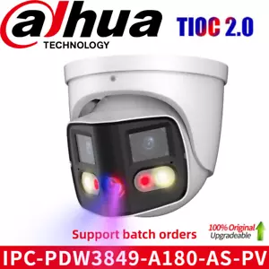 DAHUA 180° Panoramic 8MP IPC-PDW3849-A180-AS-PV SMD4.0 WizSense IP Camera TiOC 2 - Picture 1 of 20