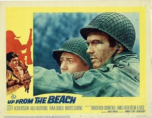 CLIFF ROBERTSON, Up From the Beach (‘65) Lobby Card #1{b} Red Buttons