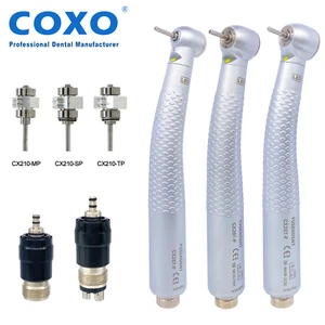 COXO Dental Air Turbine LED Handpiece Mini Standard Torque Head 4 Holes CX207-F - Picture 1 of 21