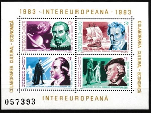 Rumania - INTEREUROPA bloque 193 sin usar 1983 Mi. 3956-3959 - Imagen 1 de 1