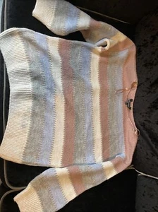 Women’s Striped Peacocks Jumper Good Condition. Size L - Picture 1 of 3
