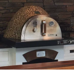 HPC Hybrid Villa Style Pizza Oven w/ Electronic Ignition, Black Onyx Tiles  - LP - Picture 1 of 2