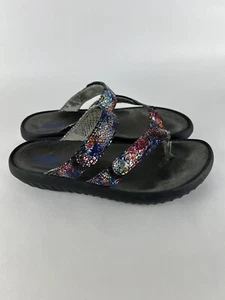 WOLKY MULTI COLOR WOMENS 40, US 8.5 - 9 MOSIAC HOOK & LOOP STRAPS SANDALS - Picture 1 of 9