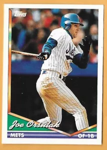 Joe Orsulak New York Mets #643 - Topps casi nuevo-como nuevo 1994 - Imagen 1 de 2