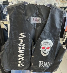 Vintage WWF Stone Cold Steve Austin 3:16 Lederweste von WWF Attitude 2000 (L) - Bild 1 von 3