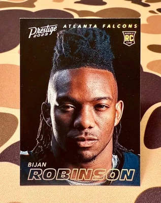 Bijan Robinson 2023 Panini Prestige Rare Rookie Portraits (SSP, RC) - Image 1 of 2