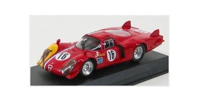 Best-Model 9435 Alfa Romeo - 33.2 Long Tail No. 16 Test Spa 1968 T.Pilett - Red - Image 1 of 2