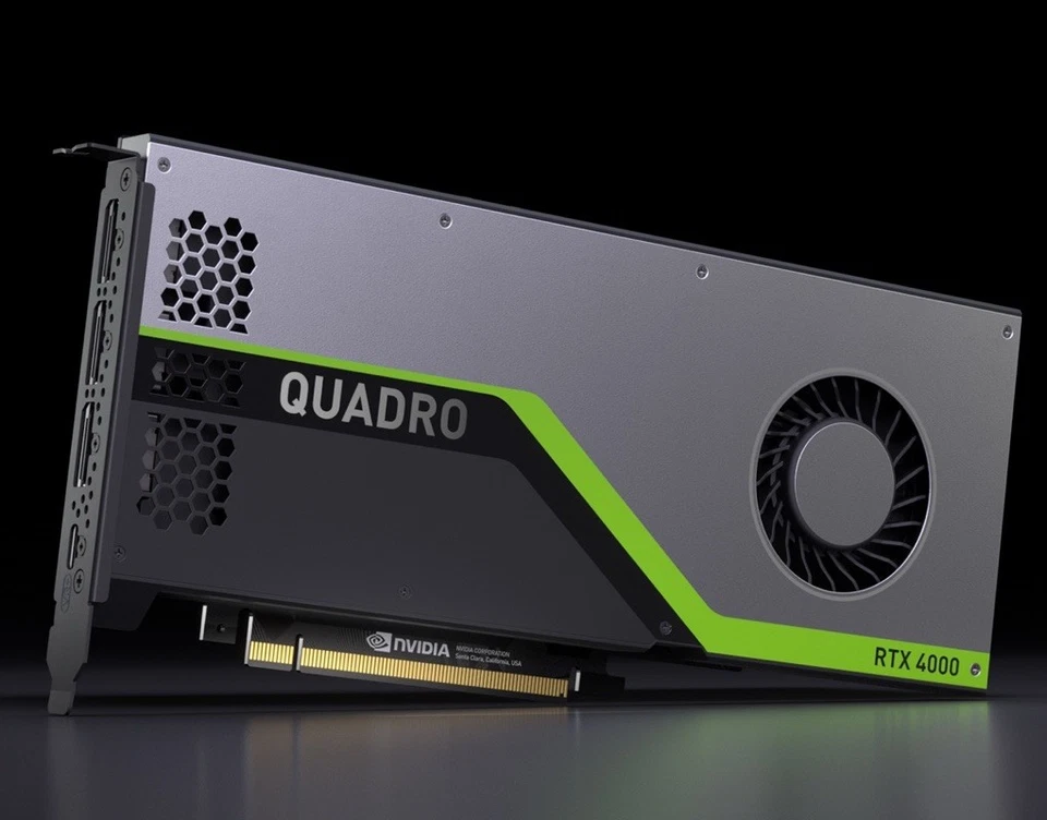 Nvidia Quadro RTX 4000 Workstation Grafikkarte - 8GB GDDR6 3xDP / 1x USB-C - Bild 1 von 1