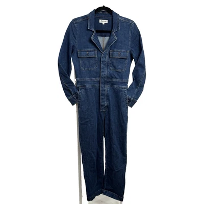 Madewell Denim Slim Coverall Jumpsuit Stanwick Wash Women’s Size 4 - Image 1 of 4