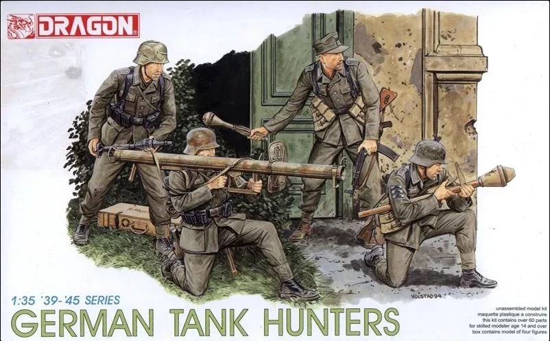 DRAGON D6034 GERMAN TANK HUNTERS KIT 1:35 Modellino - Immagine 1 di 1
