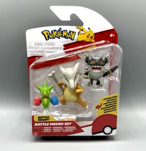 Pokémon Battle Figure Set Roselia Marowak Perrserker 3-Pack – NEW – SEALED - Picture 1 of 5