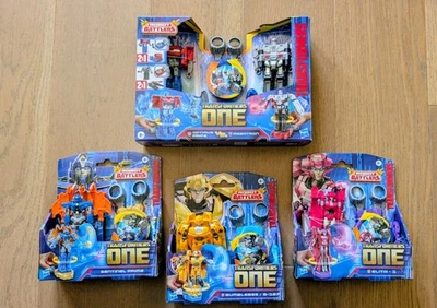 LOT of 4 Transformers One Robot Battlers  Optimus vs Megatron, Elita-1, And More - Image 1 of 2