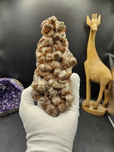 Diamond Chocolate Calcite With Pyrite From HuBei Province, China 🇨🇳 - Picture 1 of 21