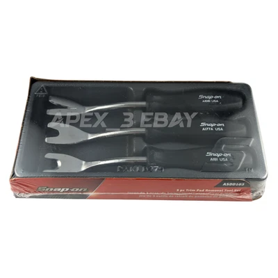 Snap-on ASDD103 3 Piece Trim Pad Removal Tool Set | Black Handle - Image 1 of 3