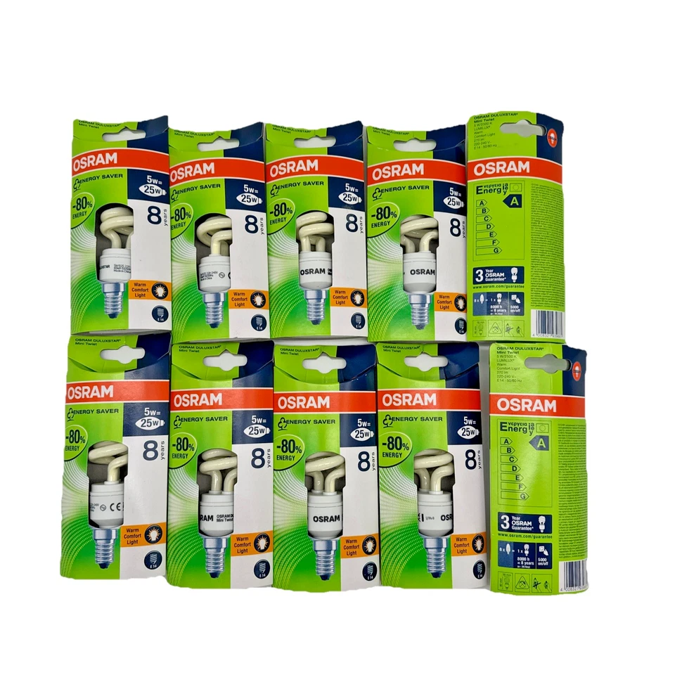 Osram Energiesparlampe Twist E14, 5W, extra warmweiß 10Stk Preis Pro Stück 2,70€ - Bild 1 von 4