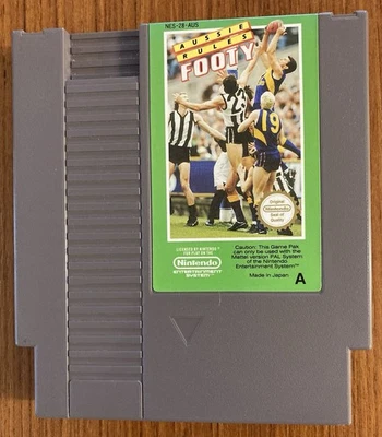 NES ~ AUSSIE RULES FOOTY Nintendo Game AFL 3 Screw NES-28~AUS Cart Only Pal A - Image 1 of 4