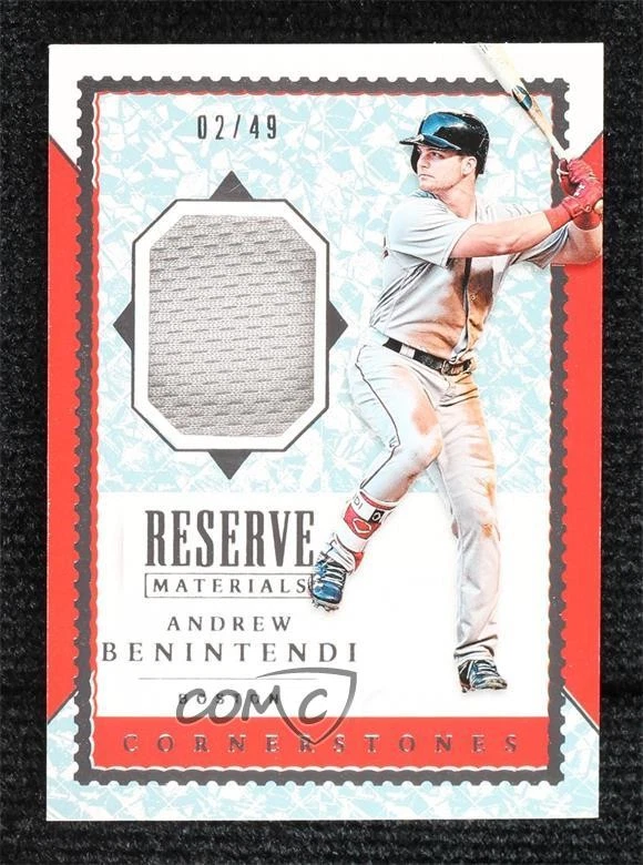 2019 Panini Chronicles Reserve Materials Crystal /49 Andrew Benintendi #RM-AB - Image 1 of 2