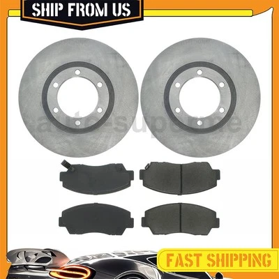 Front Disc Brake Pad Set,Disc Brake Rotor 3x Fits Mazda B2000 2.0L 1986-1987 - Image 1 of 4